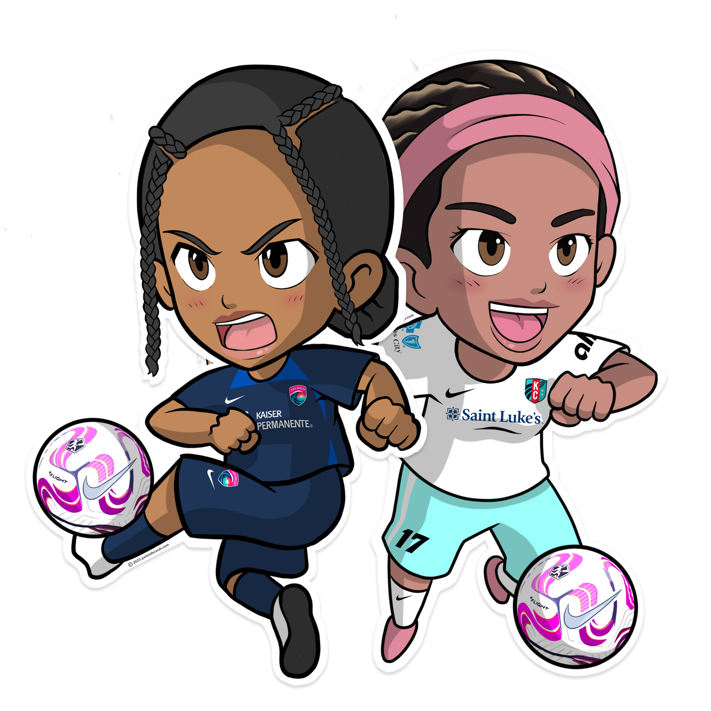 2023 NWSL Chibis Stickers Vol. 1