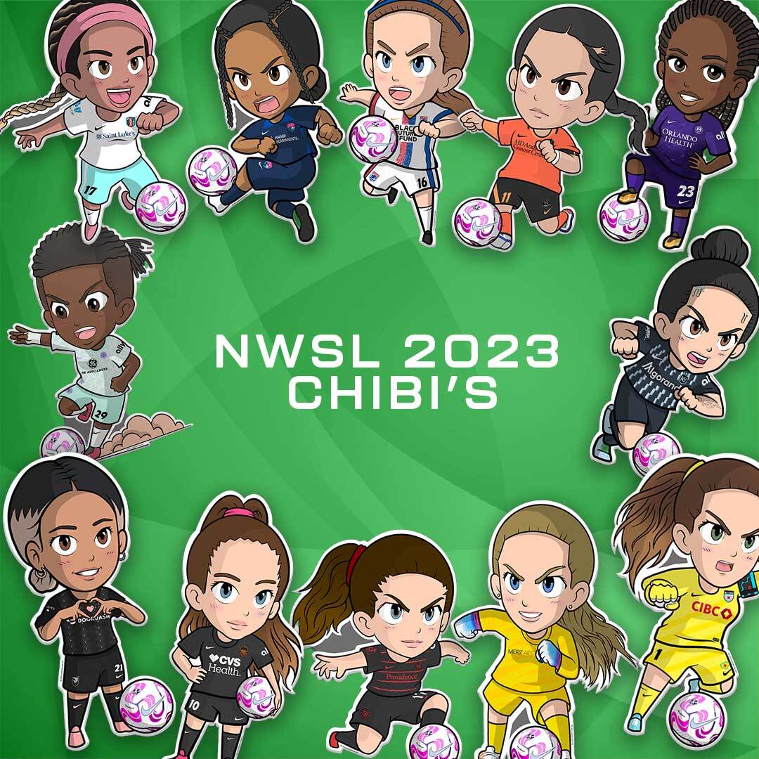 2023 NWSL Chibis Stickers Vol. 1