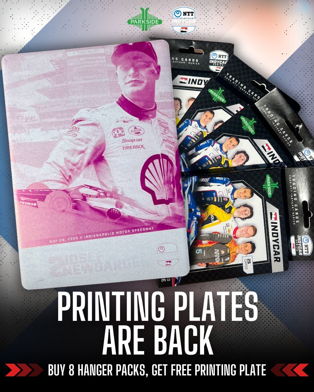 INDYCAR 8-Pack Bundle with Exclusive Printing Plate *Limited Time Offer*