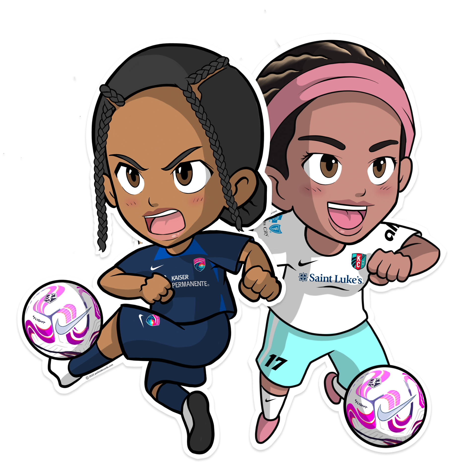 2023 NWSL Chibis Stickers Vol. 1 – Parkside Collectibles