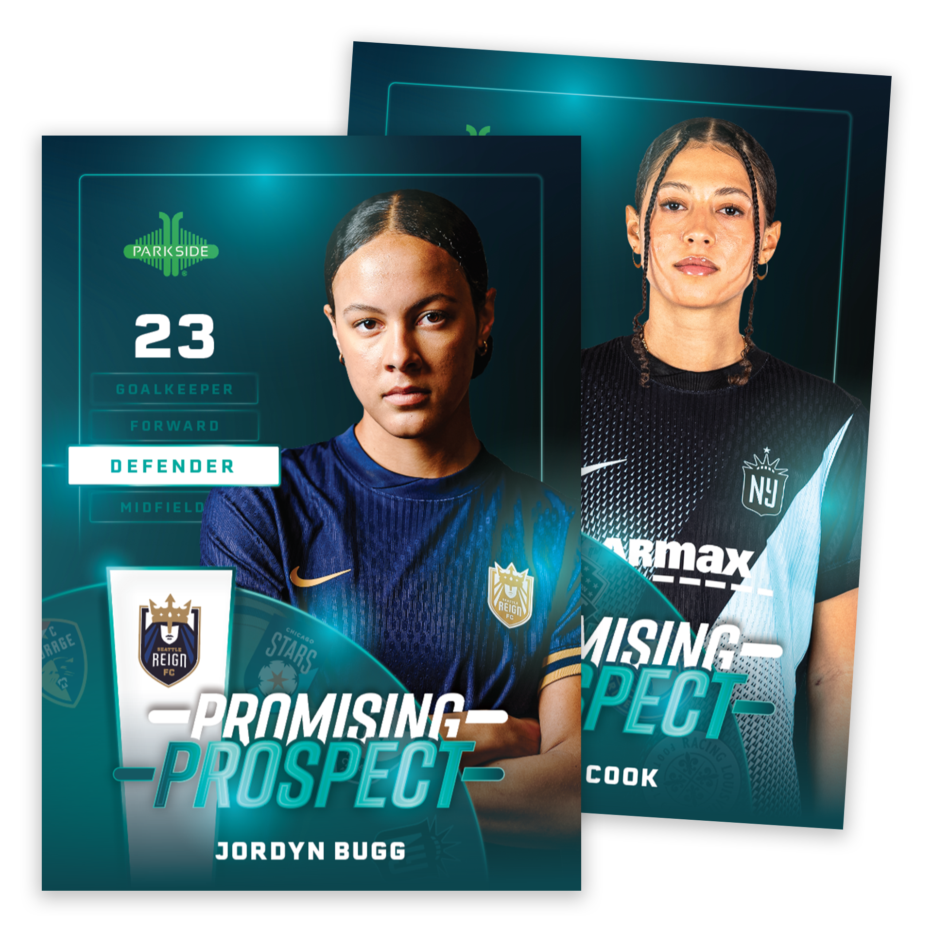 2025 Parkside NWSL Women's Soccer Insert Cards - Pick From List A-M - Ungraded Near Mint