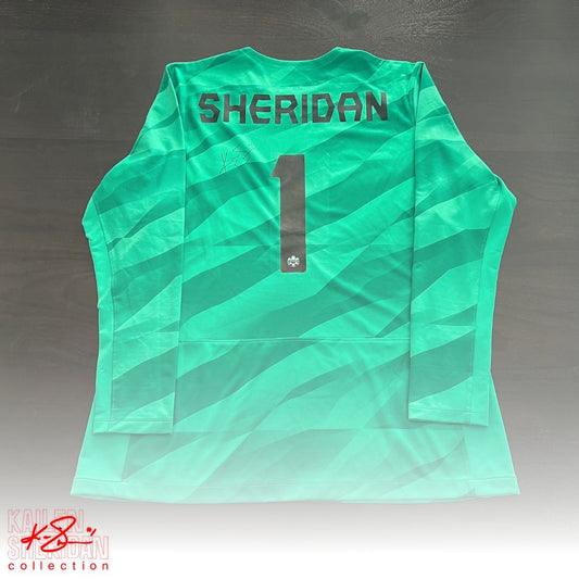 The Kailen Sheridan Collection - AUTOGRAPHED Team Canada Dark Green (vs. France 4/11/23)