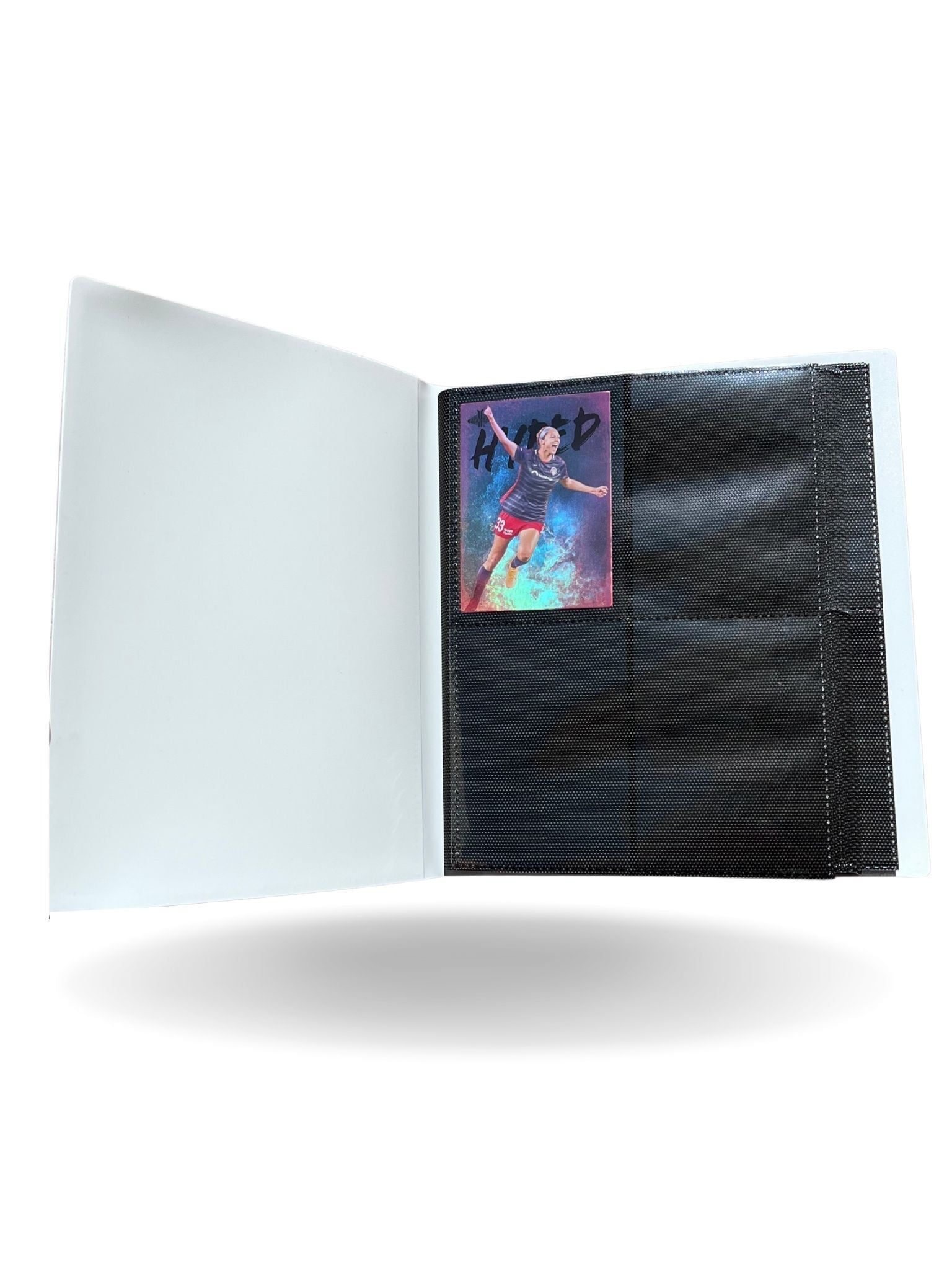 Trading Card Folio - 4 Pocket Card Keeper White Trading Card Folio - 4 Pocket Card Keeper White