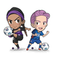 2021 NWSL Chibis Sticker Set