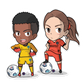 2021 NWSL Chibis Sticker Set